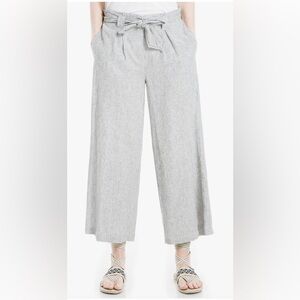 Women's Max Studio Cropped Striped Tie Pants